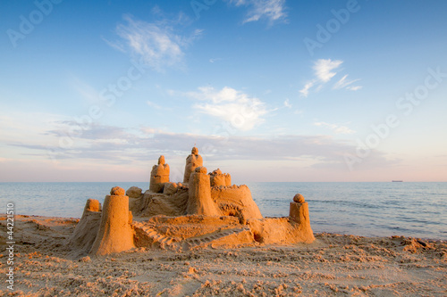 Sand Castle on Beach