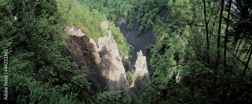 rock cliff in the Mt. Baekdu