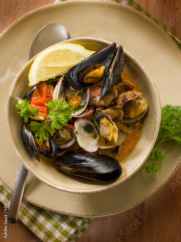 mussel and clam soup #44223100