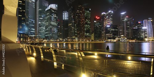 Singapur Bay Area by Night