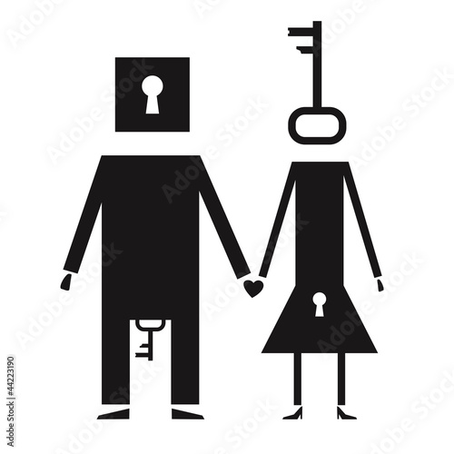 Erotic thoughts - Man and woman hold hands