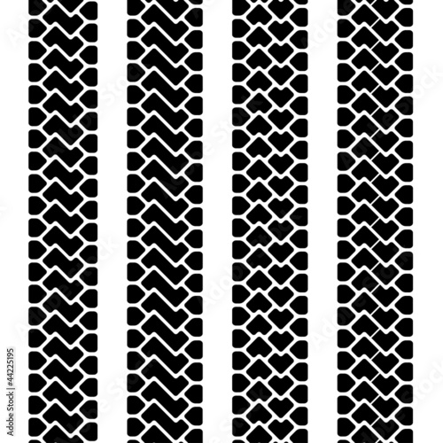 vector trace of the terrain tyres seamless