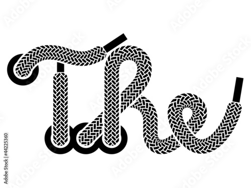 vector shoe lace the vintage symbol