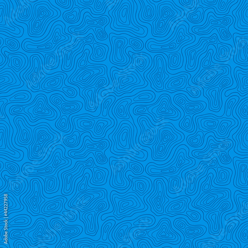 Seamless bright blue abstract hand drawn pattern. Vector