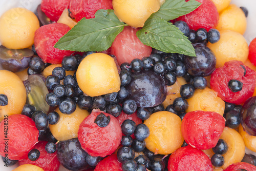 Various colorful tasty seasonal fruits-closeup