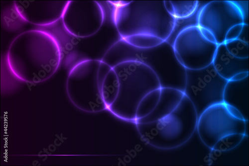 Abstract glowing lights vector background.
