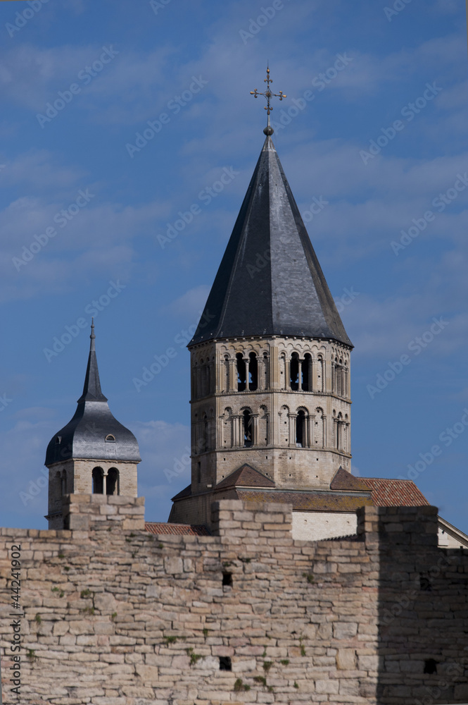 towers of the abbey of cluny