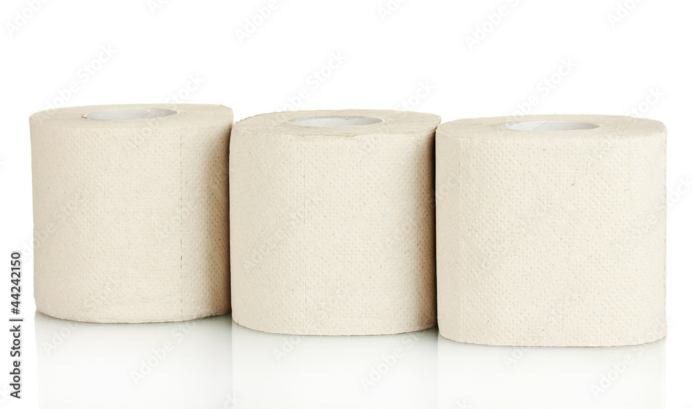 rolls of toilet paper isolated on white rolls of toilet paper isolated on white