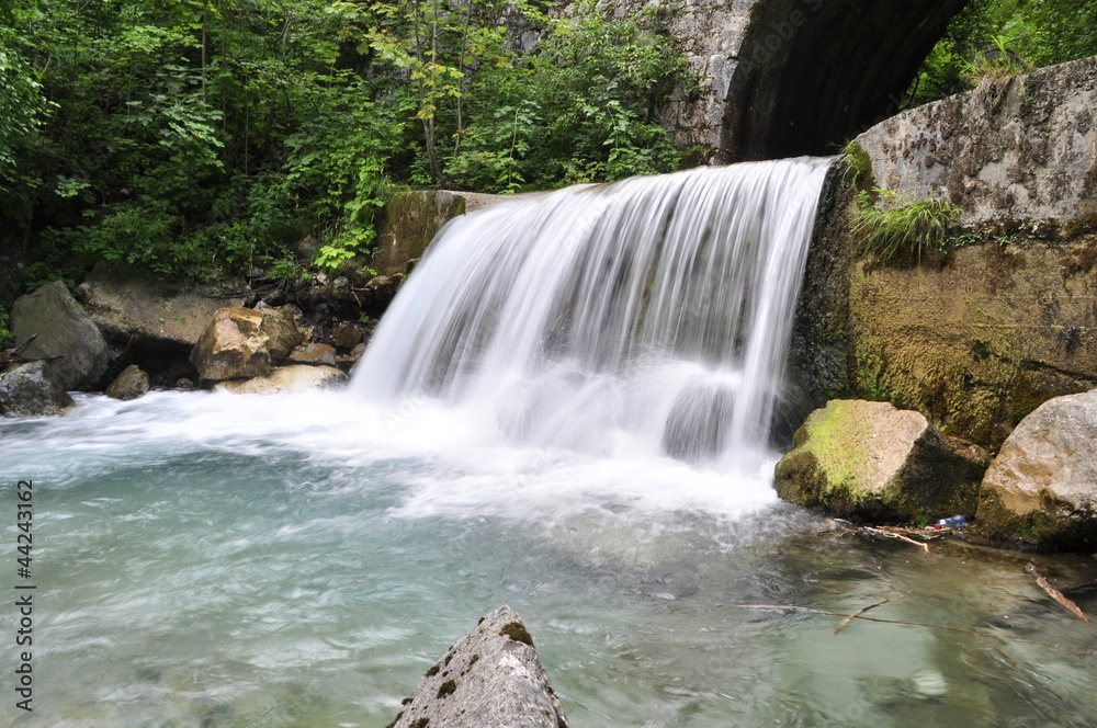 Obraz premium Wasserfall Loiblpass