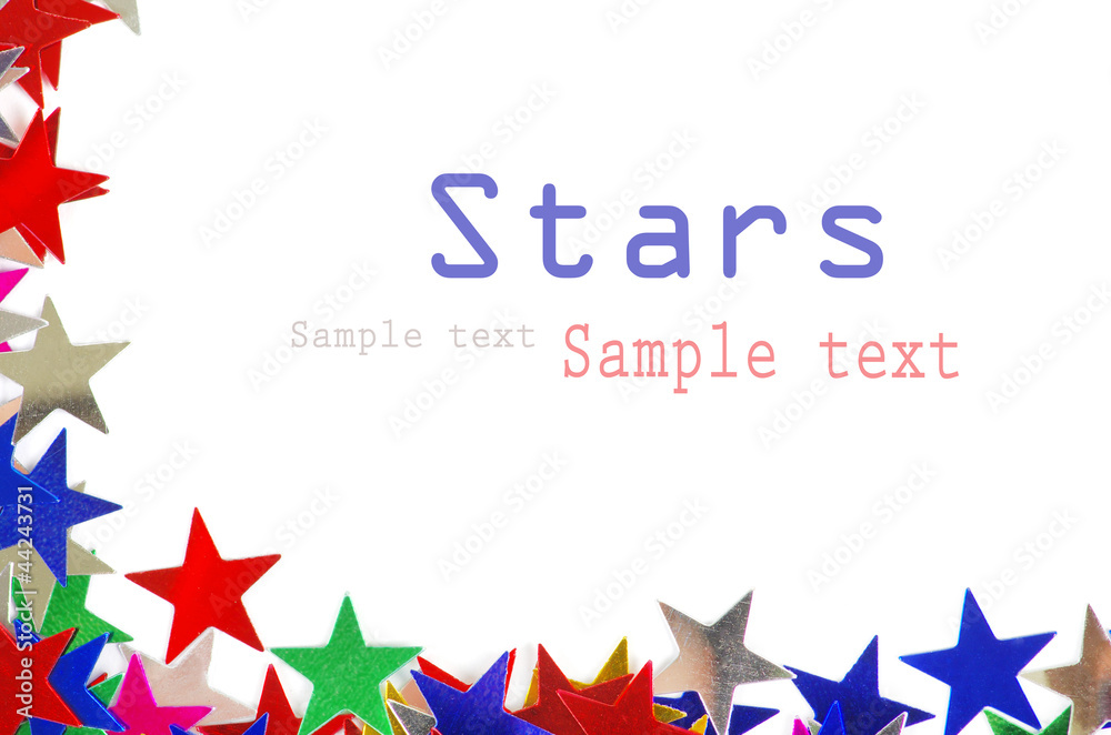 Obraz premium Colored stars background