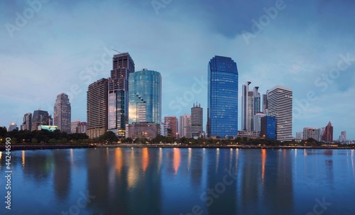 Bangkok night skyline