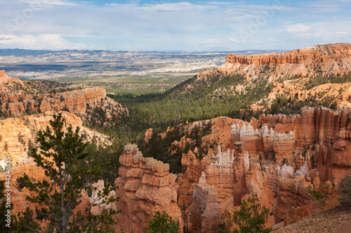 Geological formations in Bryce canyon national park in Utah