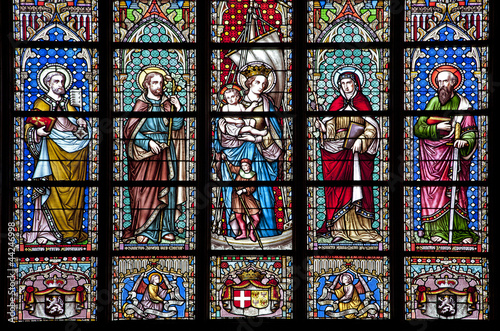 Blussels - Virgin Mary and saints - Notre Dame du Sablon