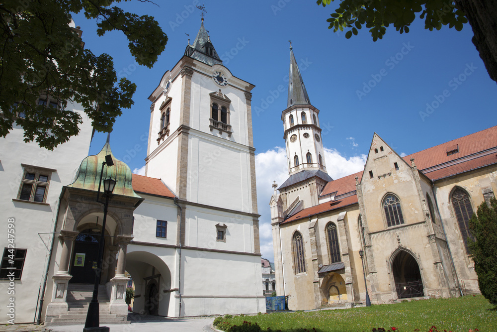 Levoca - Townhall and Saint Jacob s church, Slovakia