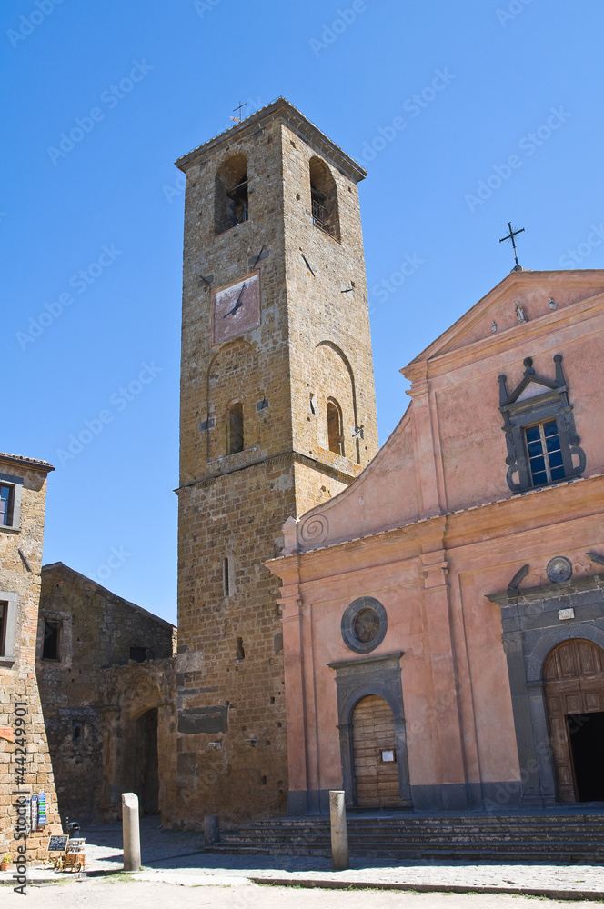Church of St. Donato. Civita di Bagnoregio. Lazio. Italy.