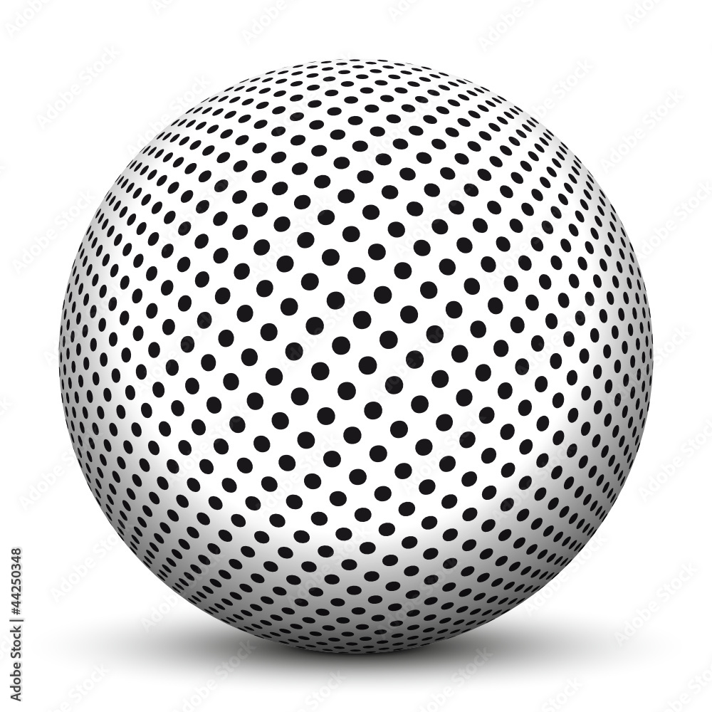 Kugel, 3D, Punkte, gepunktet, Muster, dotted, Struktur, Textur