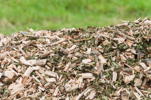 Φωτογραφία Top of a pile with woodchips