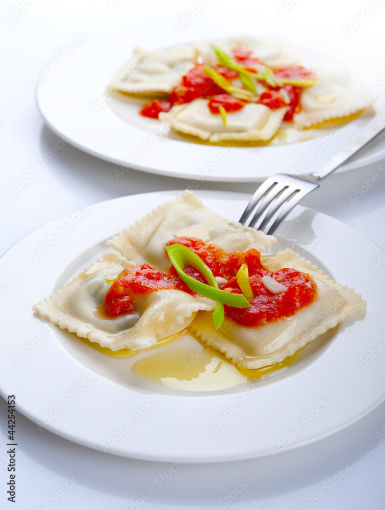 Fototapeta premium rawioli z nadzieniem