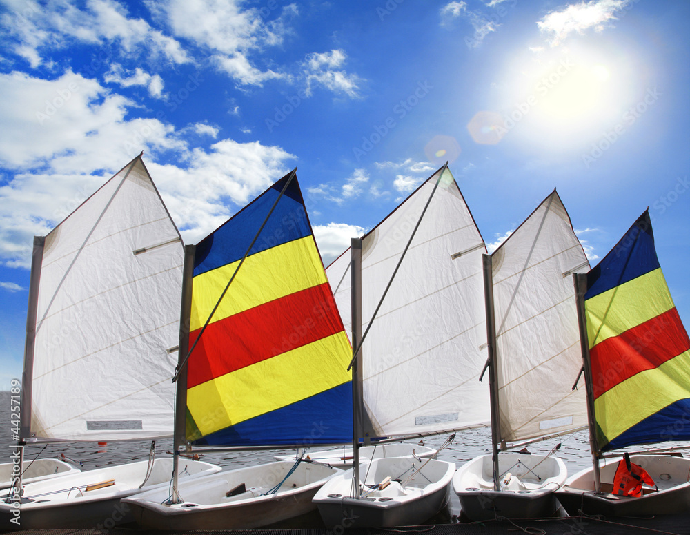 Fototapeta premium Segelboote am ufer