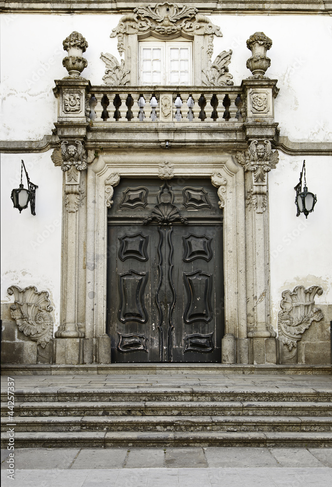 Obraz premium Old facade with door