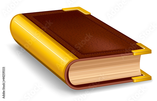 Closed old book