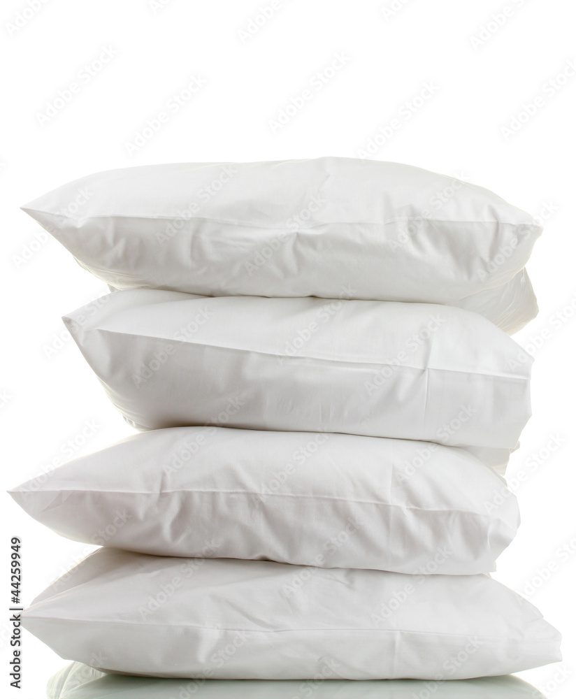 pillows isolated on white