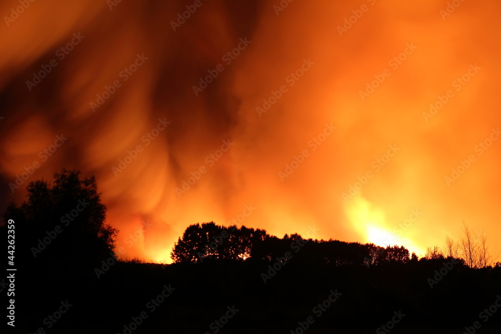 Incendio forestal de Castrocontrigo, en Torneros de Jamuz, León
