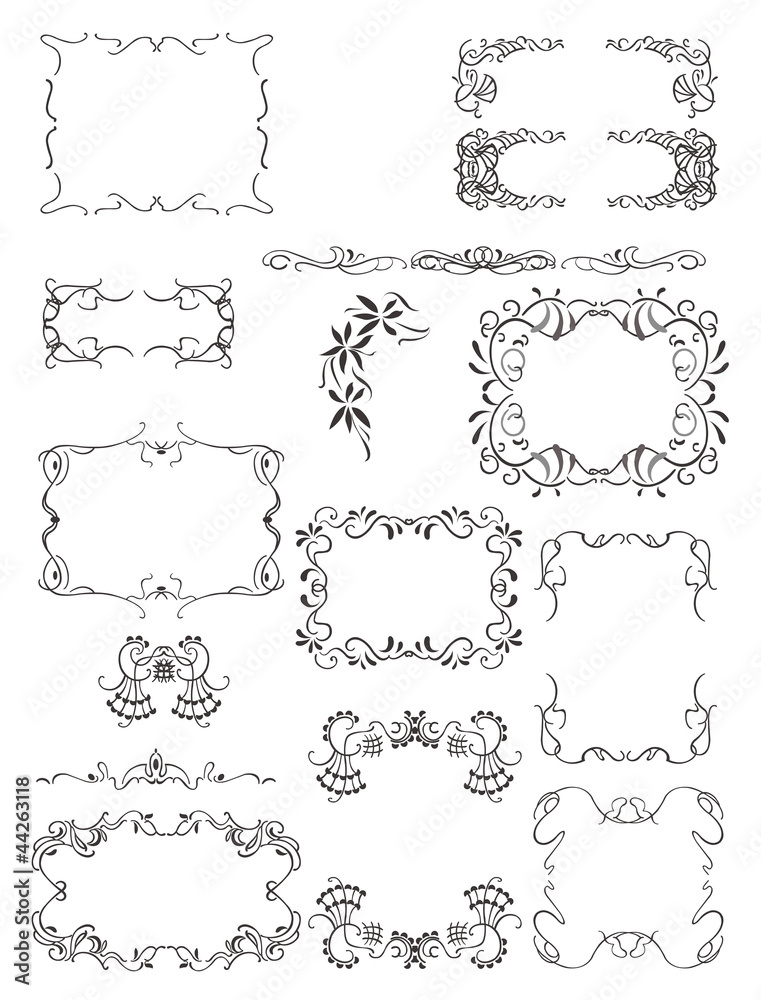 Decorative frames and patterns Decorative frames and patterns