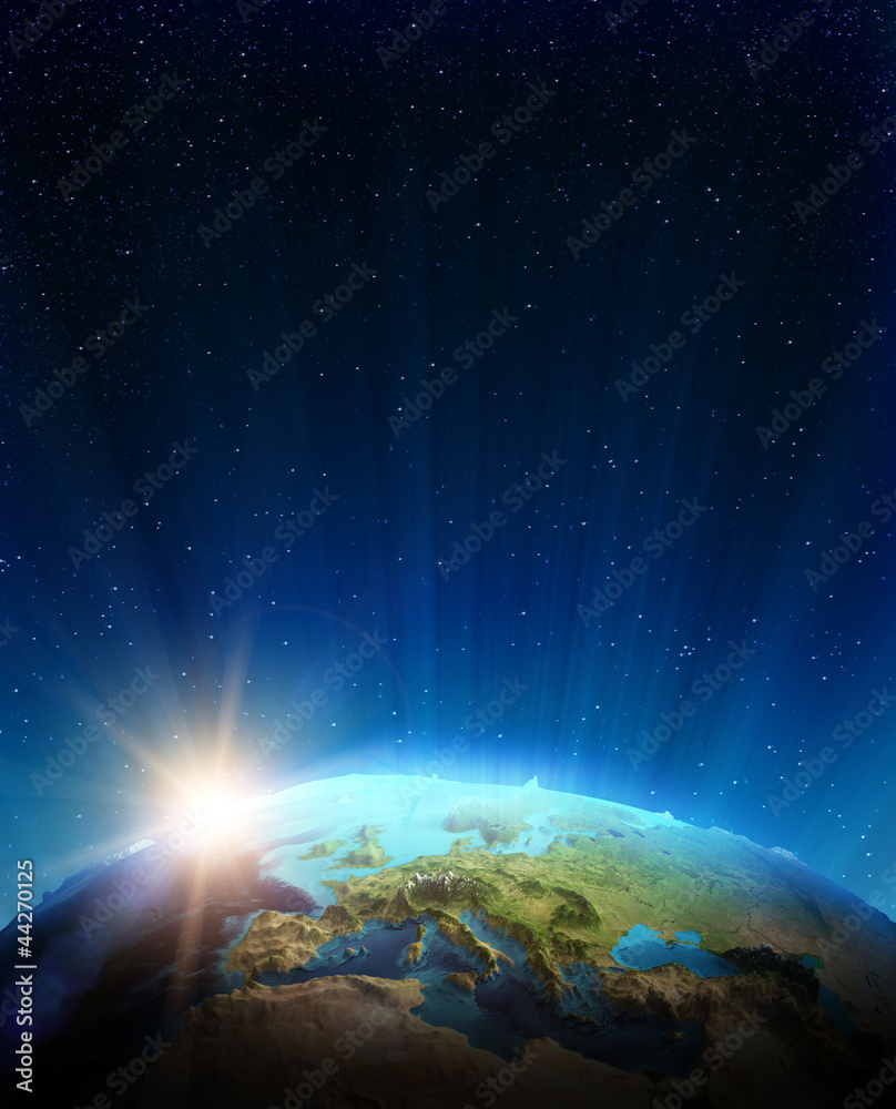 Fototapeta premium Europa prawdziwa ulga