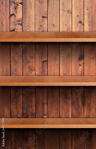 Volume wooden shelf