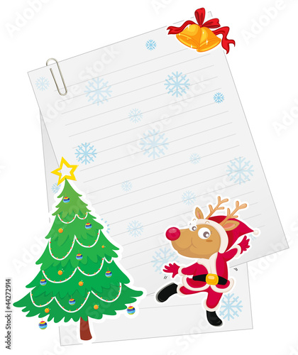 reindeer and paper