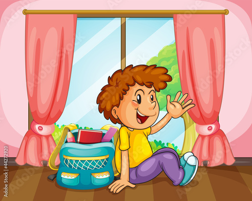 boy with a bag