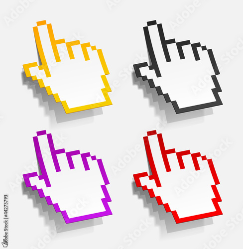 cursor in the form of stickers