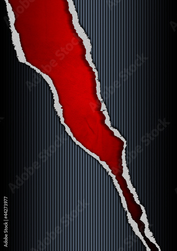 Black and Red Ripped Paper