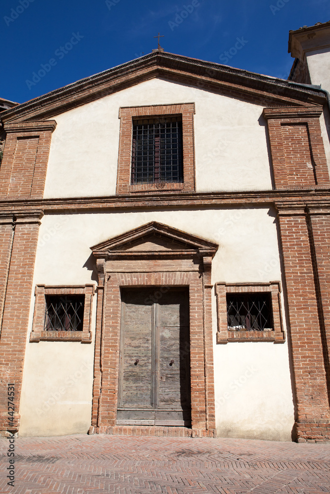 Obraz premium The town of Pienza is a small pearl in the Tuscan countryside