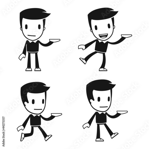 funny cartoon helper man