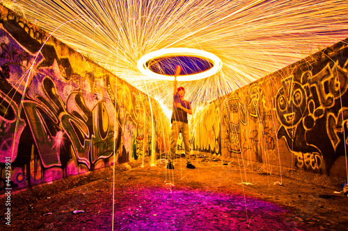 spinning fire