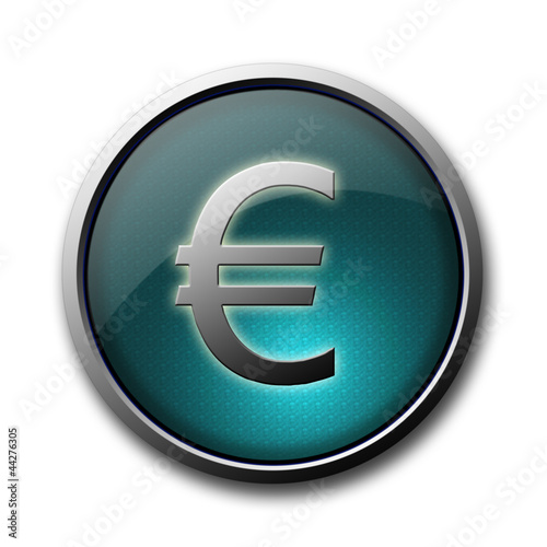 Euro icon isolated