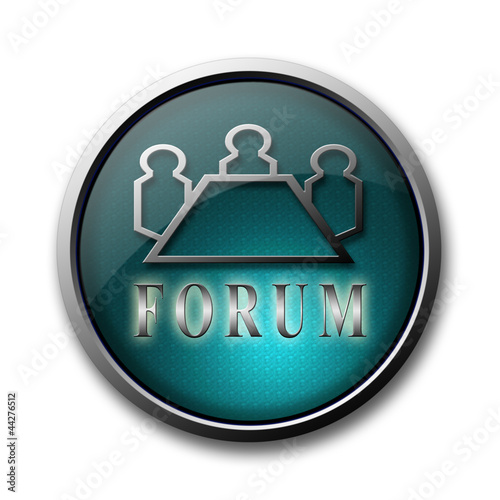 Forum icon isolated on white background