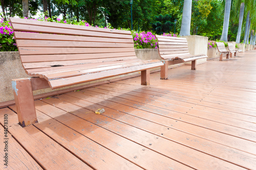 Empty garden seat in Park