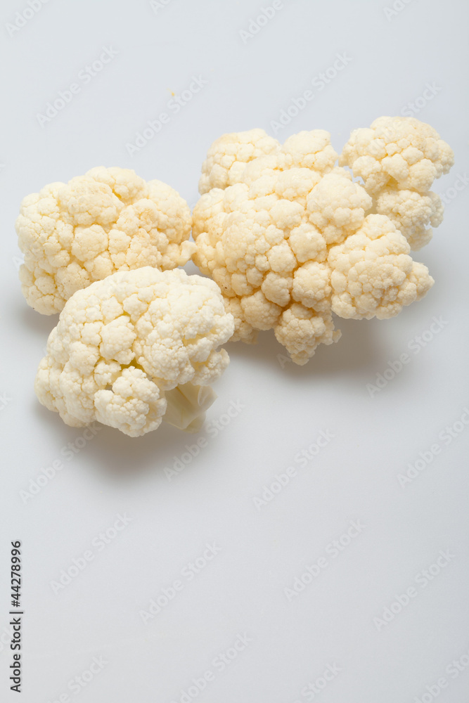 Fresh cauliflower isolated on white Fresh cauliflower isolated on white