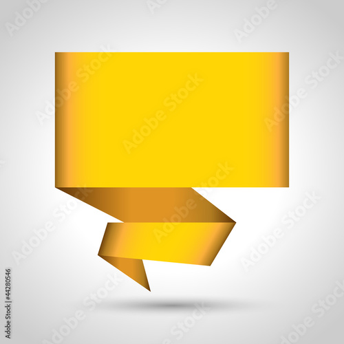 Abstract origami speech bubble vector background. Eps 10