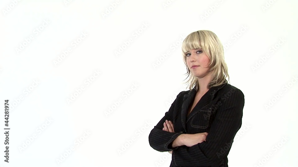HD1080i Young blond business woman. HD1080i Young blond business woman.
