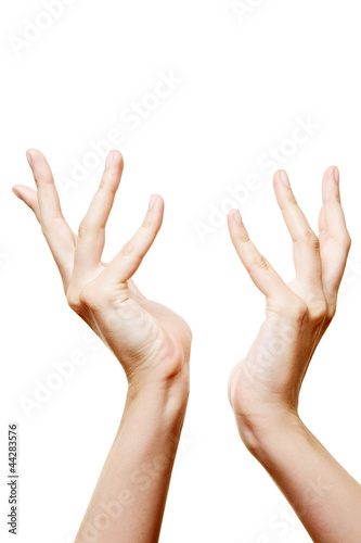 Zwei austreckte Hände