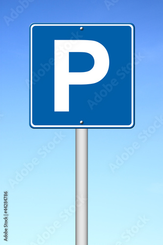 Parking traffic sign