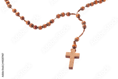 Wooden rosary beads