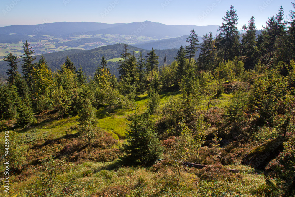 Obraz premium hiking in thge bavarian mountains