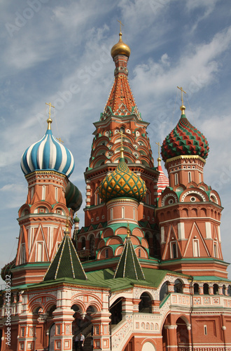 Domes of Saint Basil cathedral in Moscow