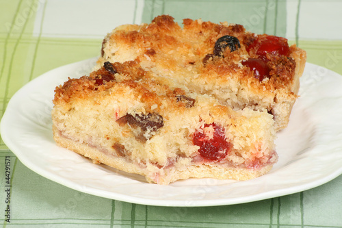 cherry and coconut cake