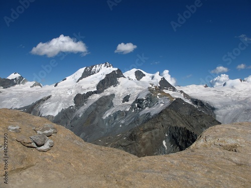 Mountains Allainhorn, Rimpfischhorn And Strahlhorn photo